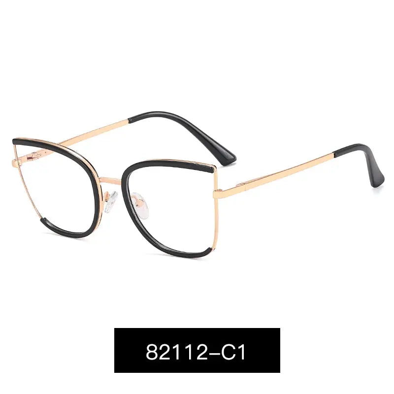 Women's Cat Eye Full Rim TR90 Prescription Glasses 82112 — view 7 | Rx Spectacle