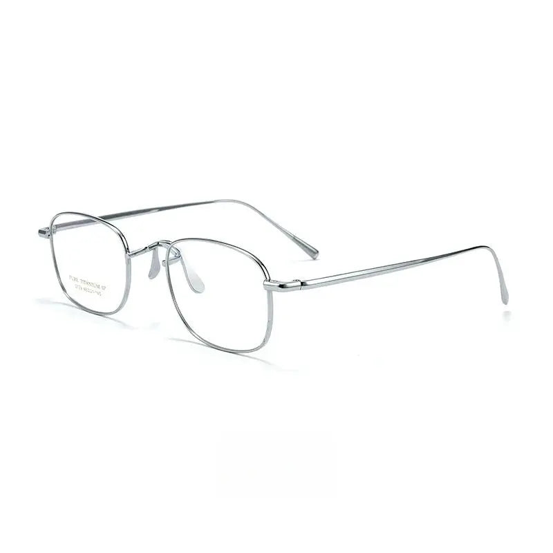 Women's Oval Full Rim Titanium Prescription Glasses 2129 — view 9 | Rx Spectacle