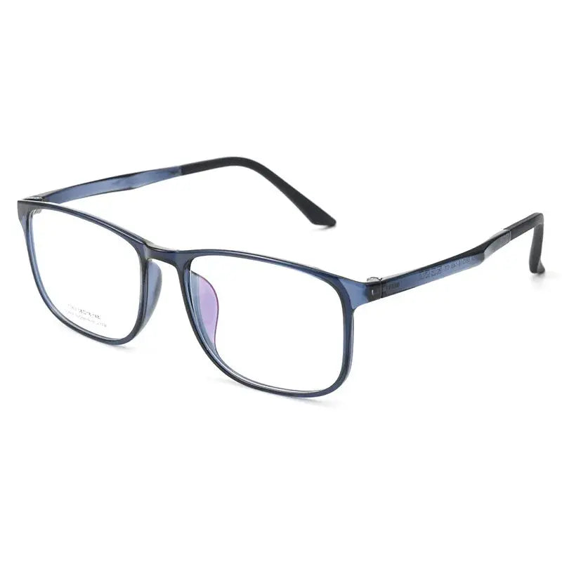 Men's Square Full Rim Stainless Steel Oversized Prescription Glasses 361063 — view 6 | Rx Spectacle