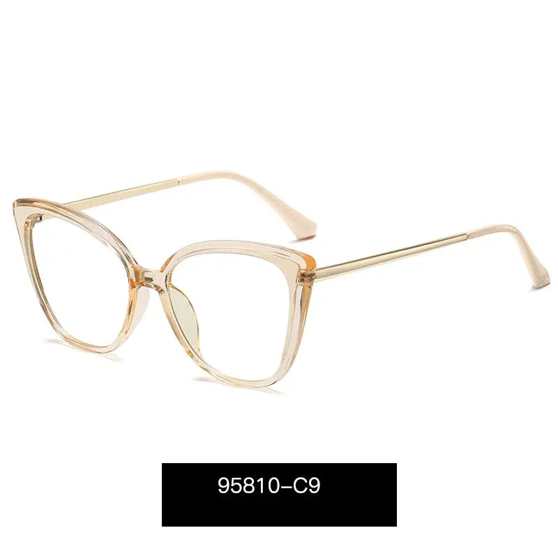 Women's Cat Eye Full Rim TR90 Prescription Glasses 95810 — view 3 | Rx Spectacle