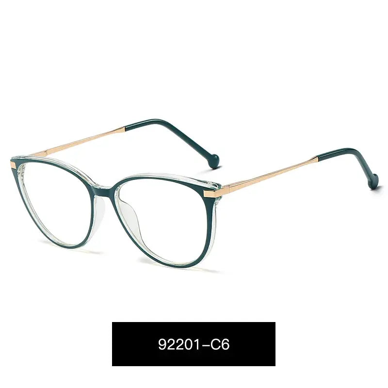Women's Cat Eye Full Rim TR90 Prescription Glasses 92201 — view 7 | Rx Spectacle
