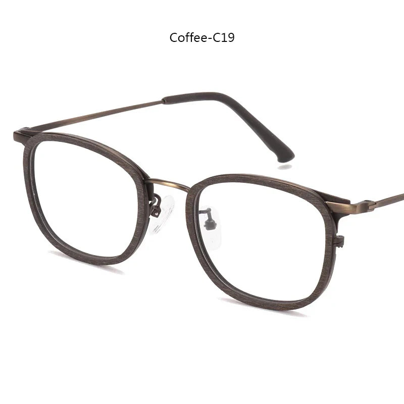 Women's Square Full Rim Titanium Prescription Glasses 809500 — view 7 | Rx Spectacle