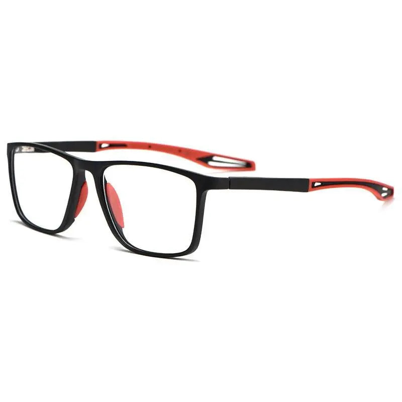 Unisex Square Full Rim TR90 Sports Glasses 1019r — view 6 | Rx Spectacle