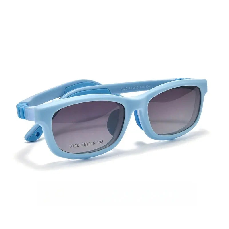 Unisex Square Full Rim Ultem Clip-On Prescription Glasses Y8120 — view 9 | Rx Spectacle