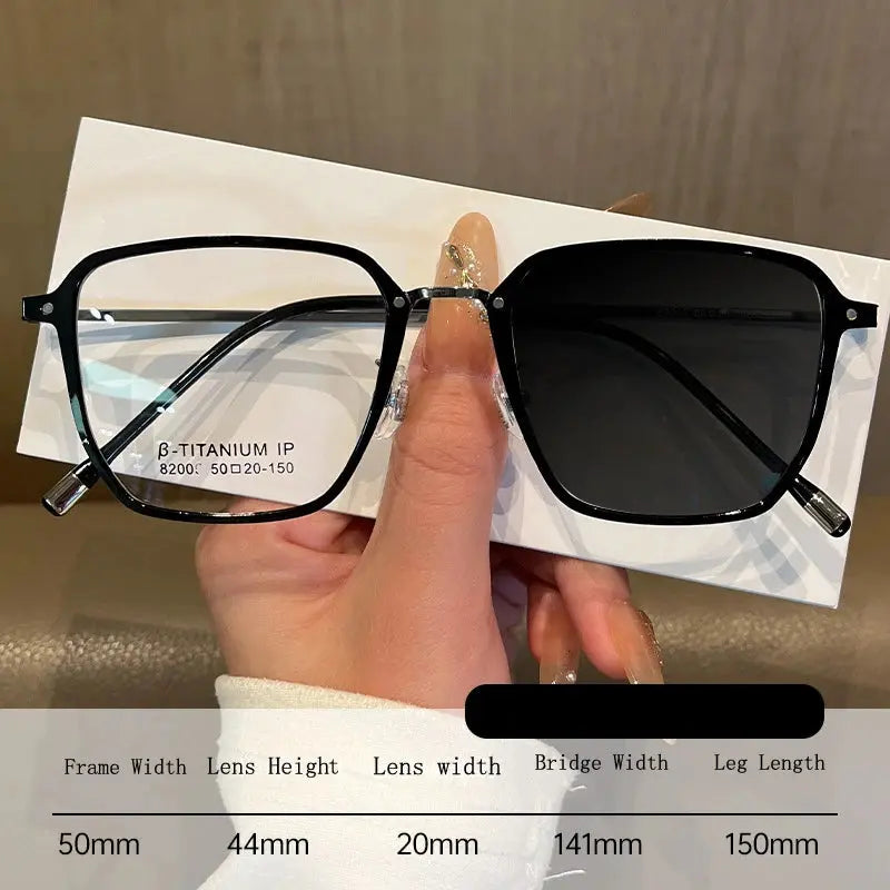 Unisex Polygon Full Rim Titanium Reading Glasses 82005 — view 6 | Rx Spectacle