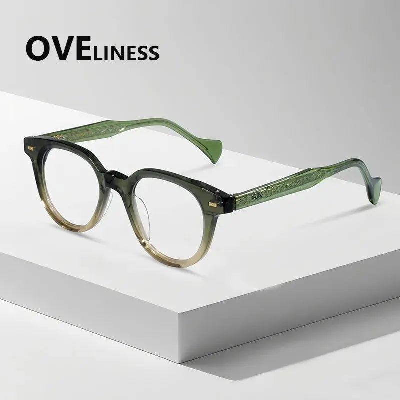 Women's Oval Full Rim Acetate Prescription Glasses 826005 — view 5 | Rx Spectacle
