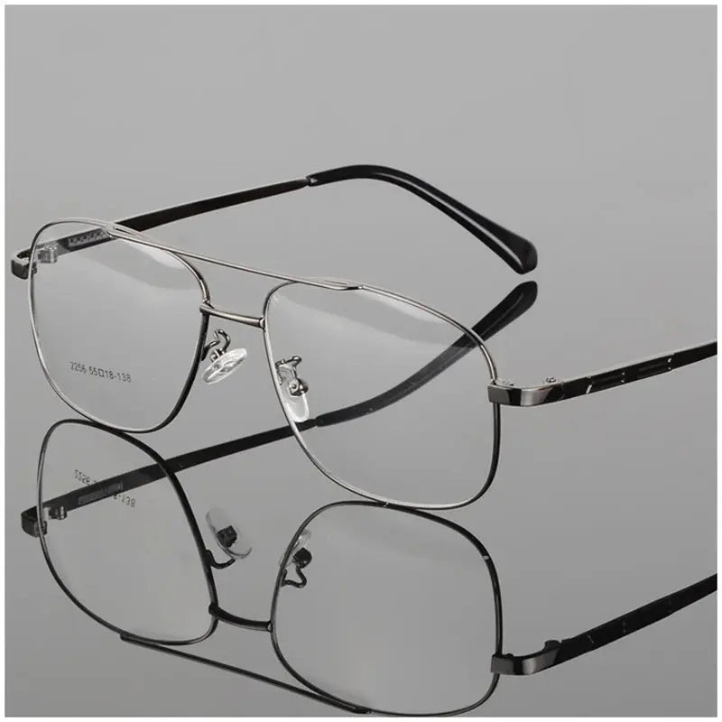 Men's Full Rim Titanium Double Bridge Prescription Glasses 225600 — view 7 | Rx Spectacle