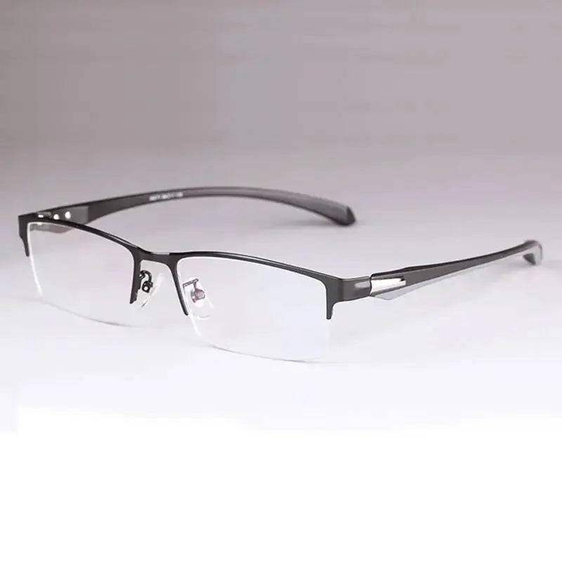 Unisex Square Semi-Rimless TR90 Prescription Glasses 56017 — view 9 | Rx Spectacle