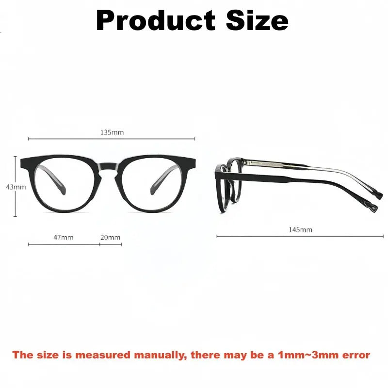 Women's Round Full Rim Acetate Prescription Glasses 622245 — view 2 | Rx Spectacle