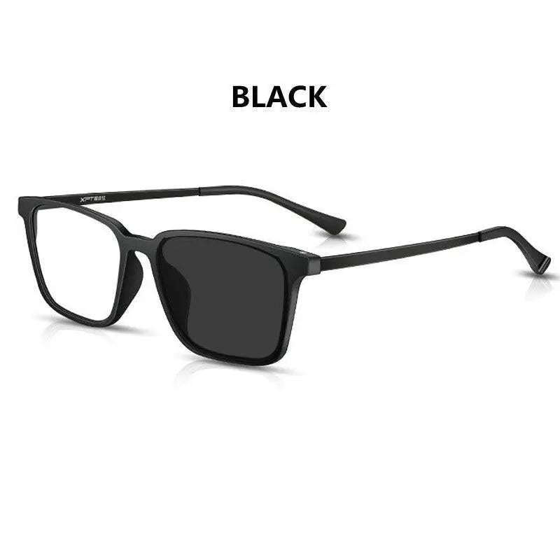 Unisex Square Full Rim Titanium Reading Glasses 9822-1 — view 3 | Rx Spectacle