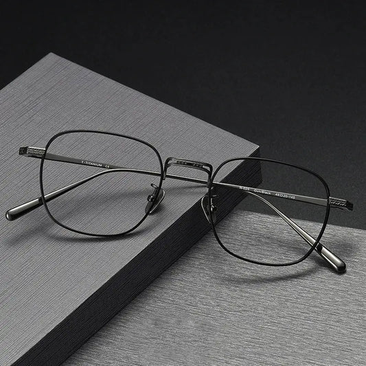 Women's Square Full Rim Titanium Prescription Glasses 227025 — view 1 | Rx Spectacle