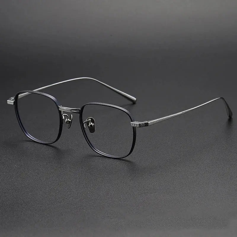 Women's Square Full Rim Titanium Prescription Glasses 227025 — view 6 | Rx Spectacle