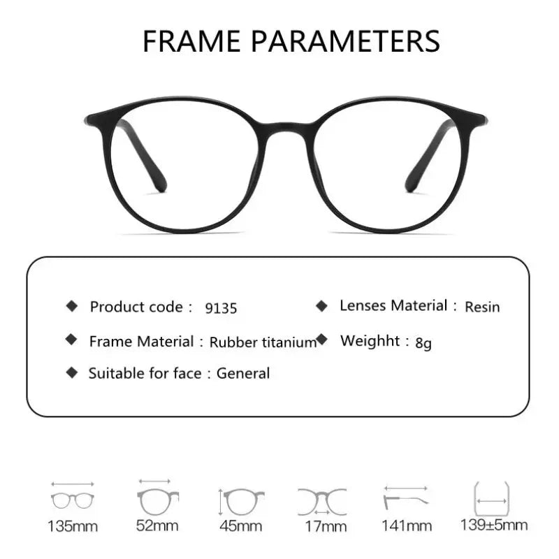 Women's Round Full Rim Titanium Prescription Glasses 913562 — view 2 | Rx Spectacle