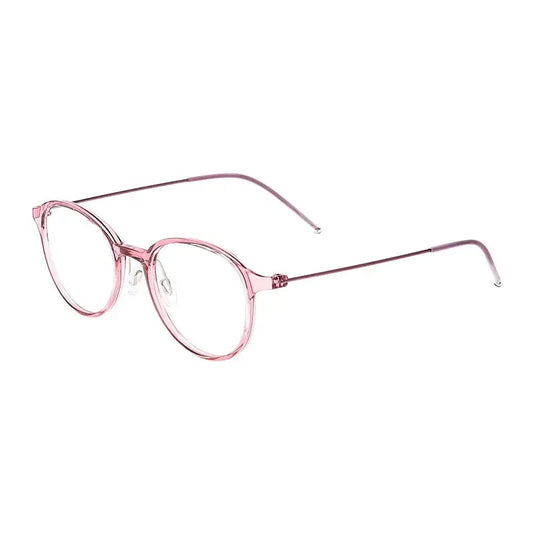 Women's Round Full Rim Titanium Prescription Glasses 58204 — view 1 | Rx Spectacle