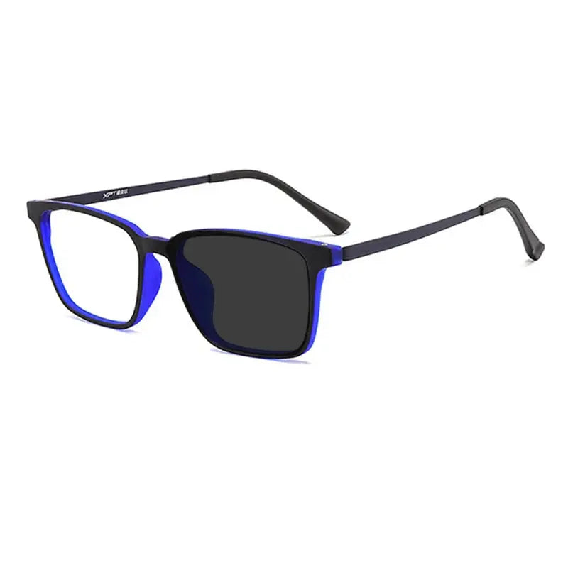 Unisex Square Full Rim Titanium Reading Glasses 8922 — view 10 | Rx Spectacle
