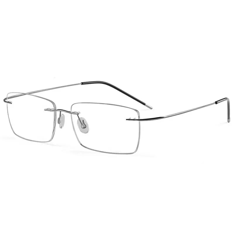 Women's Square Rimless Prescription Glasses 491002 — view 3 | Rx Spectacle