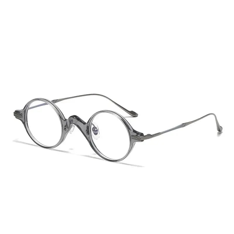 Unisex Round Full Rim Titanium Prescription Glasses 95950 — view 3 | Rx Spectacle