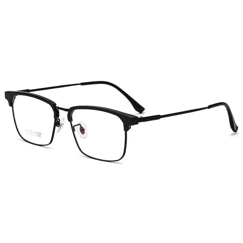 Men's Square Full Rim Titanium Prescription Glasses 2310yj — view 10 | Rx Spectacle