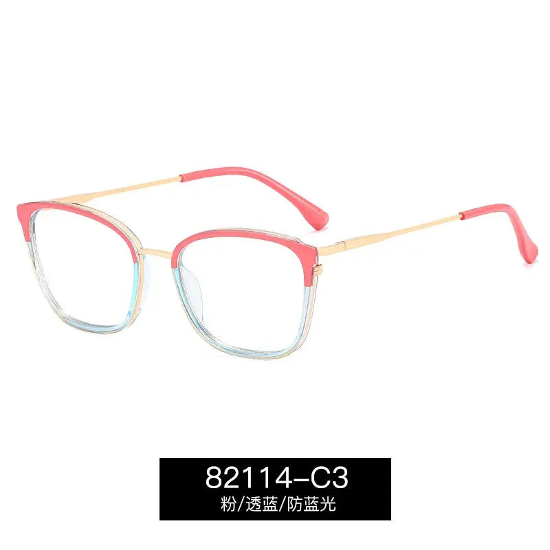 Women's Cat Eye Full Rim TR90 Prescription Glasses 82114 — view 7 | Rx Spectacle