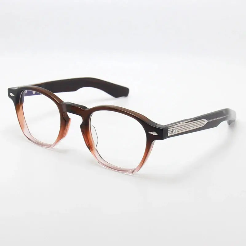 Unisex Polygon Full Rim Acetate Prescription Glasses 14450 — view 3 | Rx Spectacle
