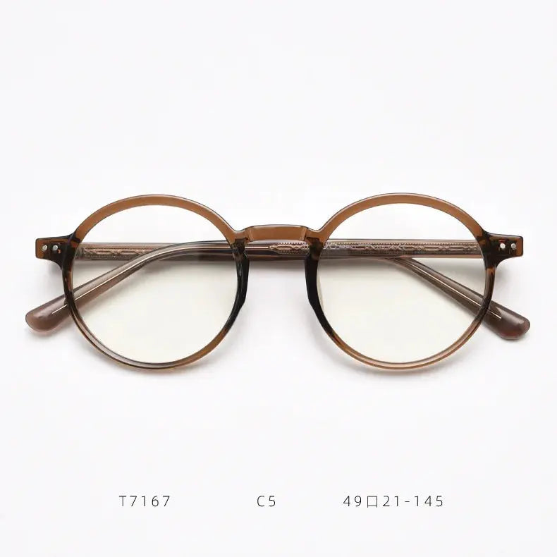 Unisex Round Full Rim TR90 Prescription Glasses 47167 — view 5 | Rx Spectacle