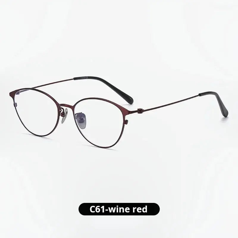 Women's Cat Eye Full Rim Titanium Prescription Glasses 720160 — view 7 | Rx Spectacle