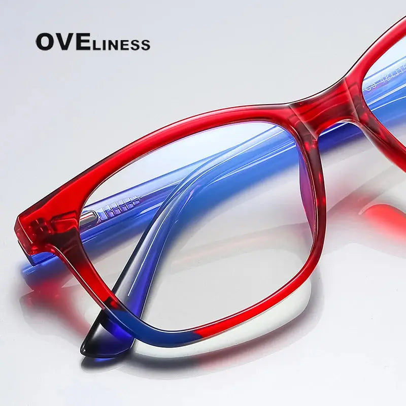 Unisex Square Full Rim Titanium Prescription Glasses 20206 — view 3 | Rx Spectacle