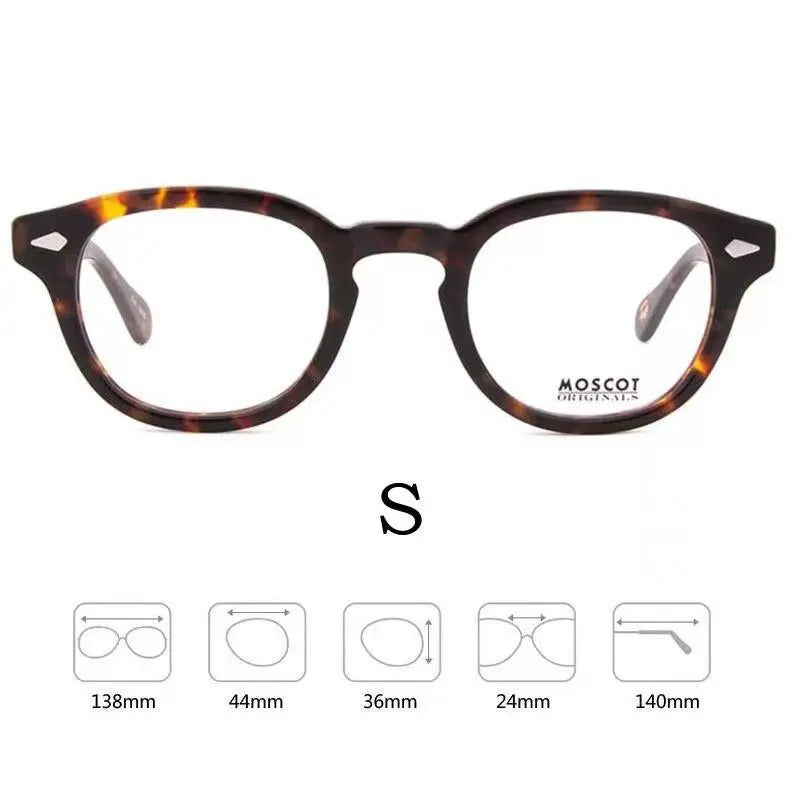 Unisex Round Full Rim Acetate Prescription Glasses Y1915 — view 23 | Rx Spectacle