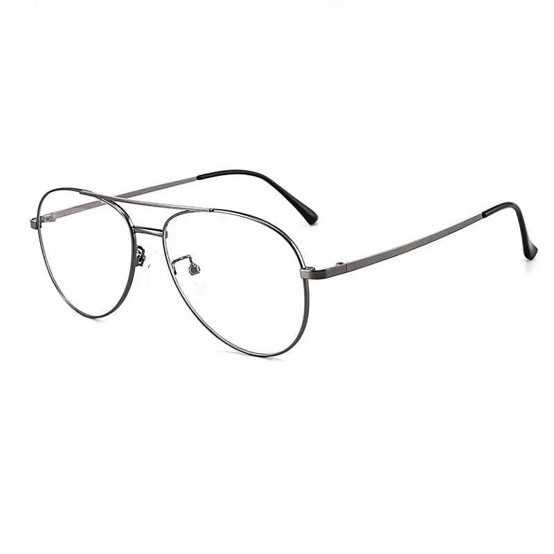 Unisex Oval Full Rim Titanium Double Bridge Prescription Glasses 2194 — view 5 | Rx Spectacle