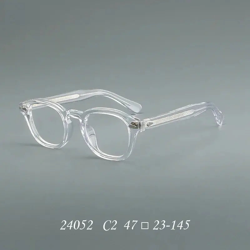 Unisex Oval Full Rim Acetate Prescription Glasses 24052 — view 6 | Rx Spectacle