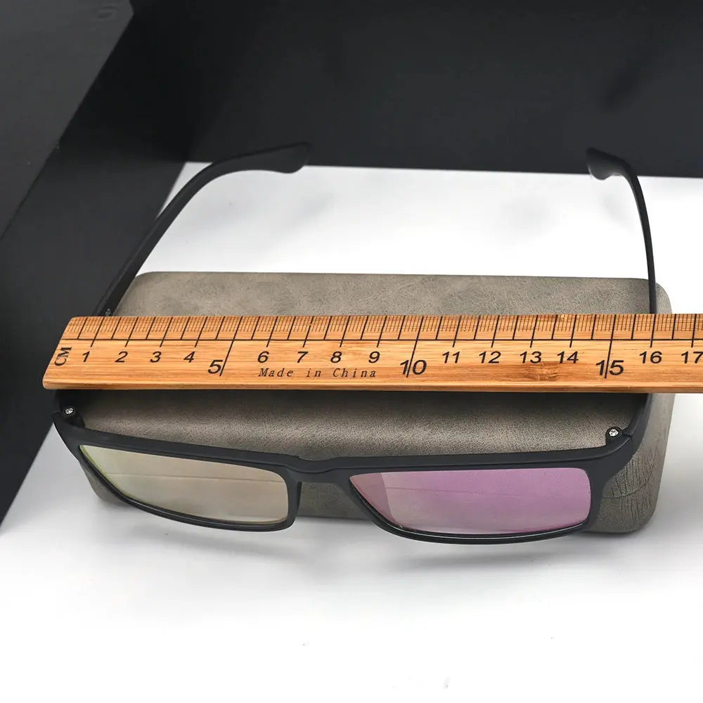 Men's Rectangular Full Rim Acetate Oversized Prescription Glasses 41137 — view 3 | Rx Spectacle
