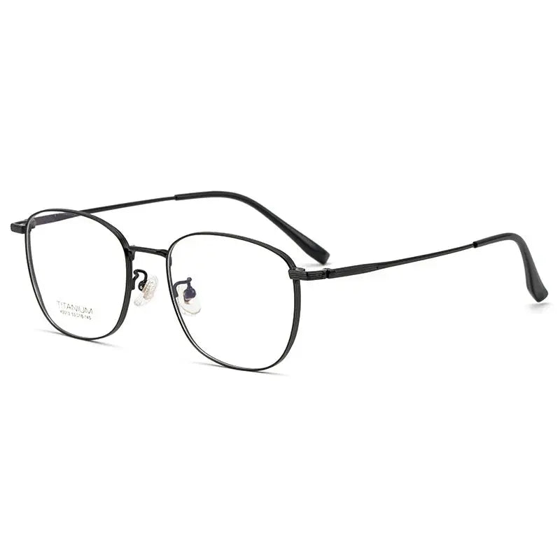 Women's Square Full Rim Titanium Prescription Glasses 5013 — view 7 | Rx Spectacle