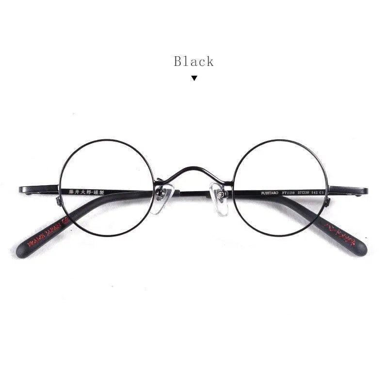 Unisex Round Full Rim Titanium Prescription Glasses Ft2219 — view 2 | Rx Spectacle