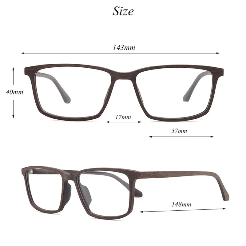 Men's Square Full Rim Titanium Prescription Glasses 169500 — view 2 | Rx Spectacle