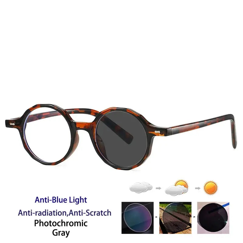 Women's Round Full Rim TR90 Reading Glasses 28008 — view 12 | Rx Spectacle