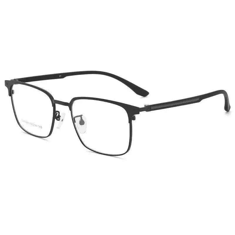 Unisex Square Full Rim Alloy Reading Glasses 33999 — view 5 | Rx Spectacle