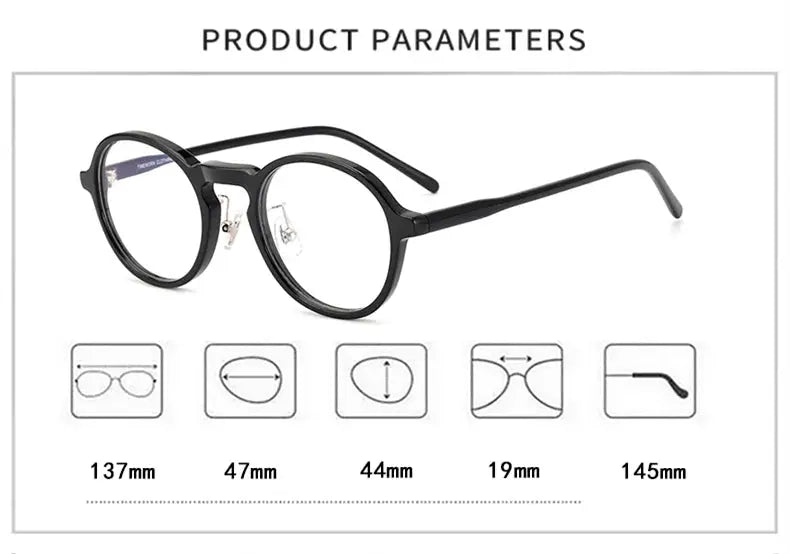 Women's Round Full Rim Titanium Prescription Glasses 366137 — view 2 | Rx Spectacle