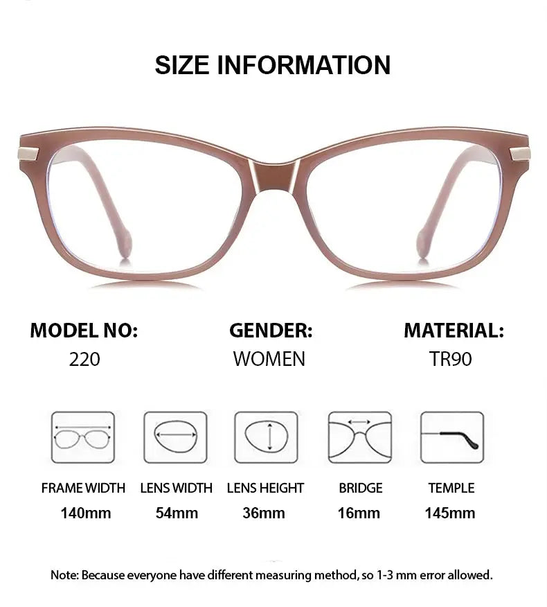 Unisex Square Full Rim TR90 Prescription Glasses 881220 — view 3 | Rx Spectacle