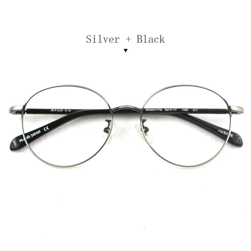 Unisex Round Full Rim Alloy Prescription Glasses 826017 — view 7 | Rx Spectacle