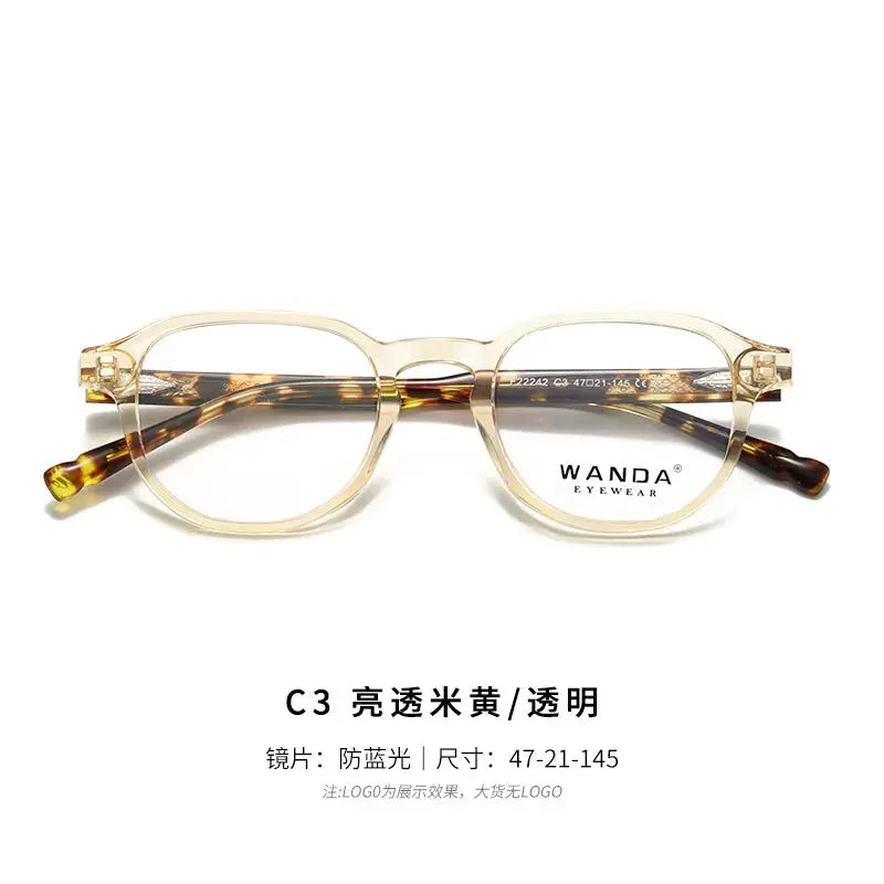 Women's Oval Full Rim TR90 Flat Top Prescription Glasses 22242 — view 6 | Rx Spectacle