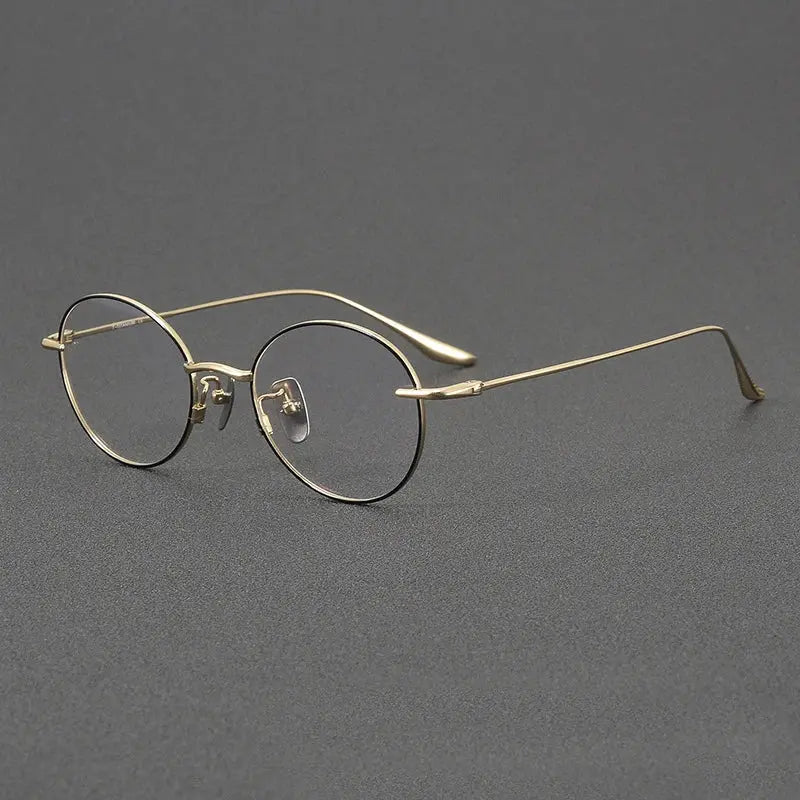 Women's Oval Full Rim Titanium Prescription Glasses 72158 — view 6 | Rx Spectacle