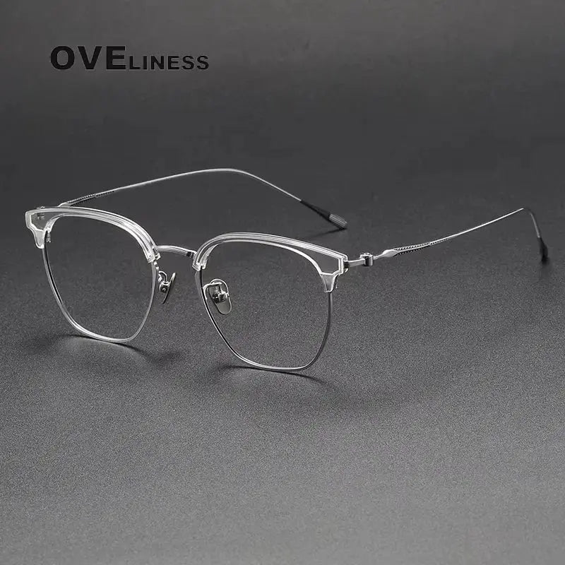 Women's Round Full Rim Titanium Prescription Glasses 380898 — view 3 | Rx Spectacle