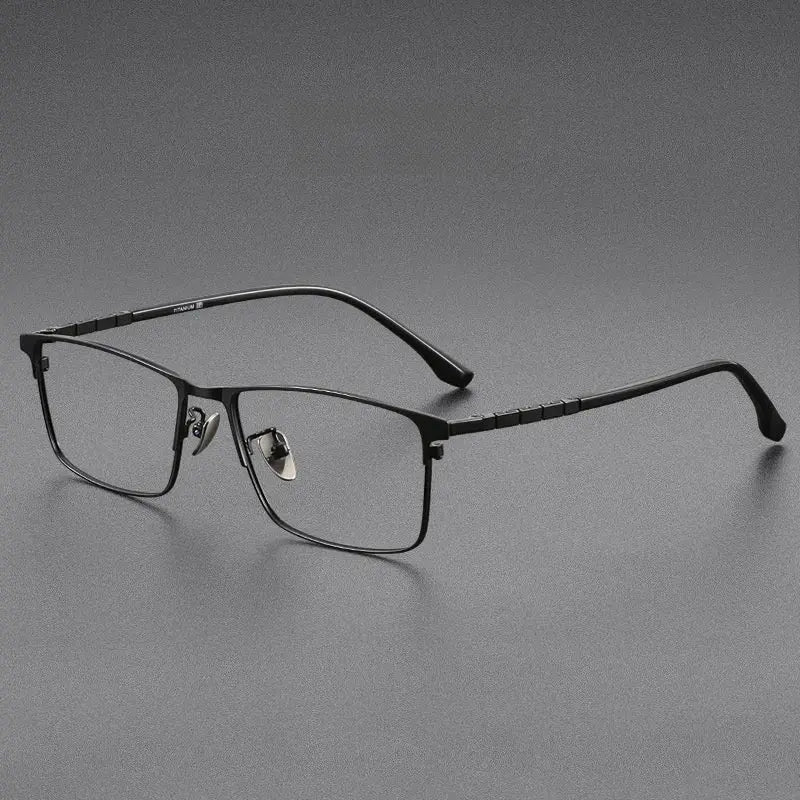 Men's Polygon Full Rim Titanium Prescription Glasses 389188 — view 5 | Rx Spectacle