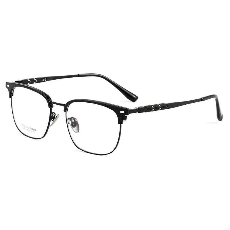 Women's Square Full Rim Titanium Prescription Glasses 939019 — view 3 | Rx Spectacle