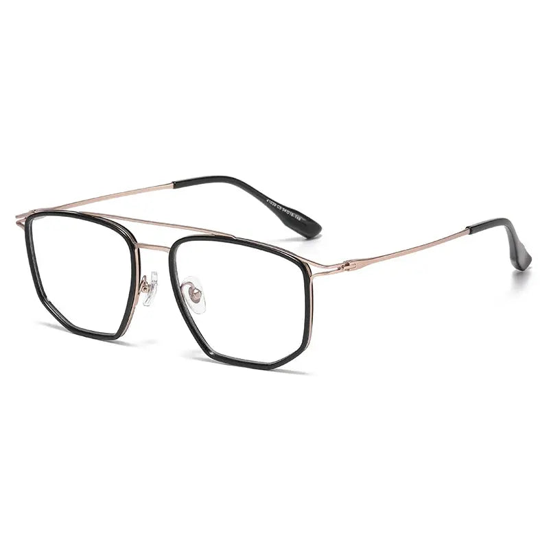 Unisex Square Full Rim TR90 Double Bridge Prescription Glasses 41039 — view 3 | Rx Spectacle