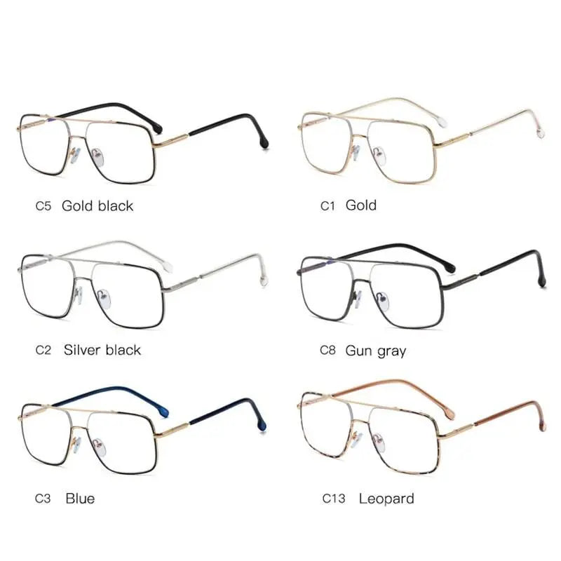 Women's Square Full Rim TR90 Double Bridge Prescription Glasses 95927 — view 9 | Rx Spectacle