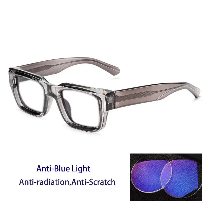 Unisex Square Full Rim Acetate Prescription Glasses 320500 — view 7 | Rx Spectacle