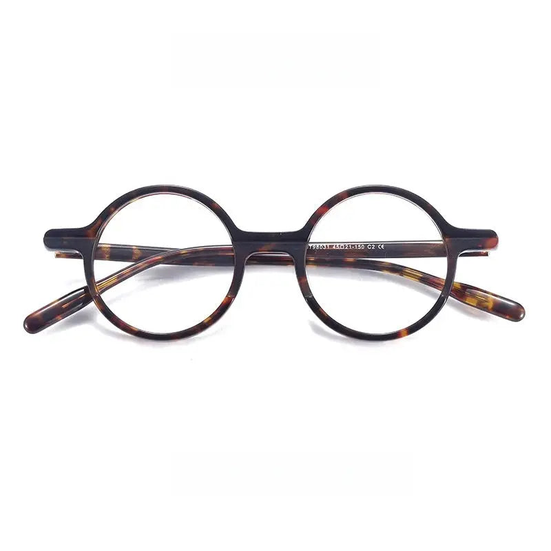 Women's Round Full Rim Acetate Prescription Glasses 98031 — view 10 | Rx Spectacle