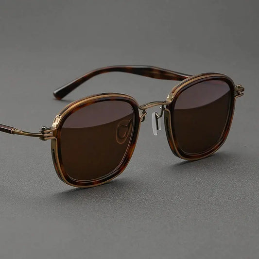 Unisex Square Full Rim Titanium Prescription Glasses 458631 — view 1 | Rx Spectacle