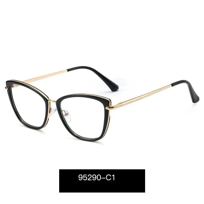 Women's Cat Eye Full Rim TR90 Prescription Glasses 95290 — view 3 | Rx Spectacle